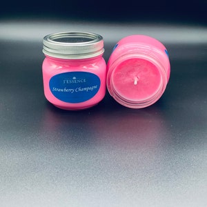 Strawberry Champagne Vegan Soy Candle