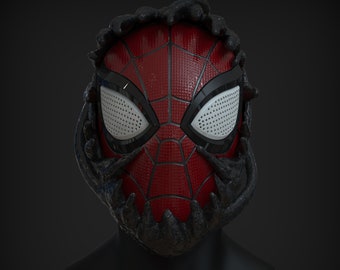 PPC | Spiderman 2 PS5 Symbiote Transform V1 Helmet | 3D Printable | STL Files