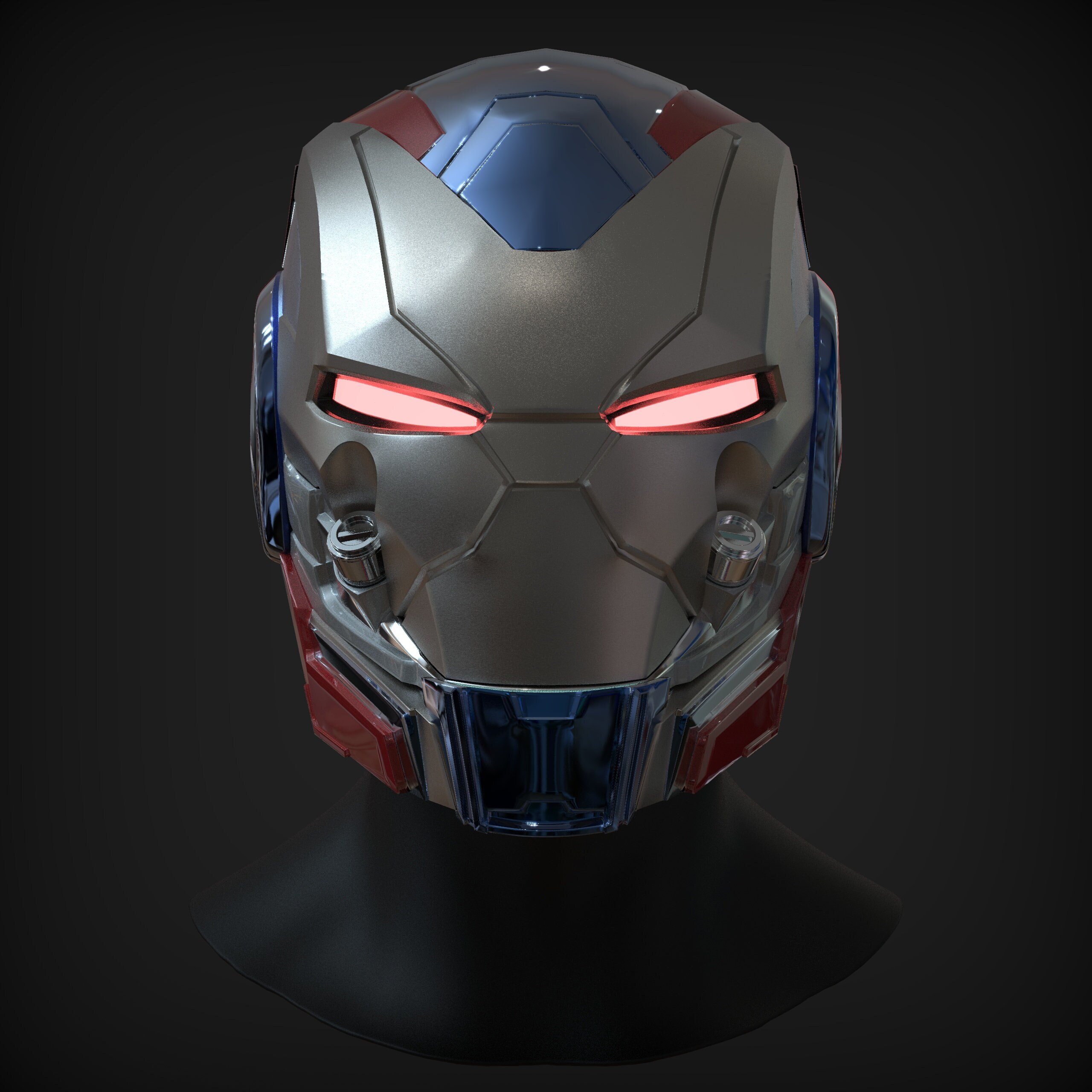 iron man endgame helmet stl PPC | MCU Endgame Iron Patriot MK2 | 3D Printable | STL Files