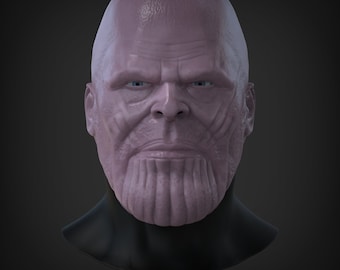 PPC | MCU Thanos-helm / -masker | 3D-afdrukbaar | STL-bestanden