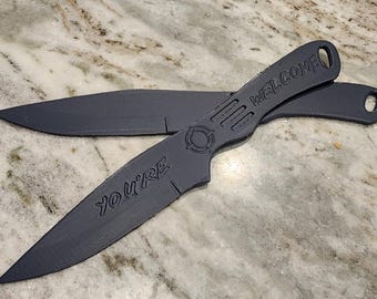 Cuchillos Bullseye de Daredevil Born Again / Inspirados en Marvel / Pieza de cosplay impresa en 3D