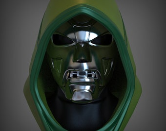 Casco portátil del Dr. Doom: Archivos STL imprimibles en 3D (descarga digital)
