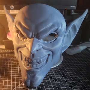 Green Goblin Comic Style | Marvel Inspired  | Raw 3D Printed Mask Kit (Mask & Ears Only)