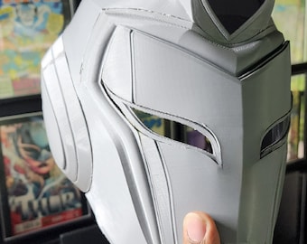 Kit de casco impreso en 3D inspirado en el cómic Iron Heart / Pieza de cosplay para vestir