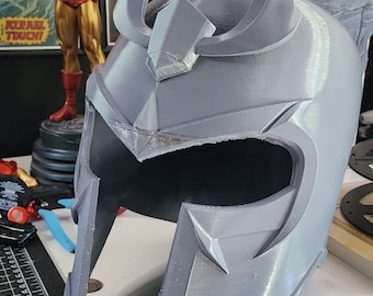 Kit de casco impreso en 3D de estilo cómic clásico de Magneto, inspirado en Marvel, pieza de cosplay para llevar puesta.