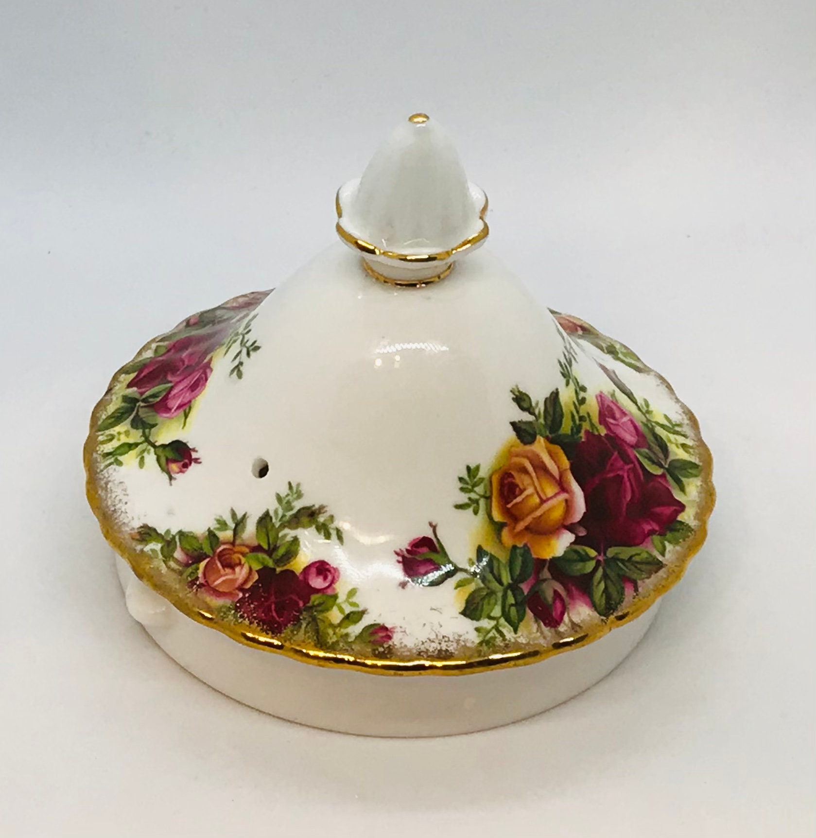 Replacement Royal Albert Old Country Rose Large Teapot Lid Etsy