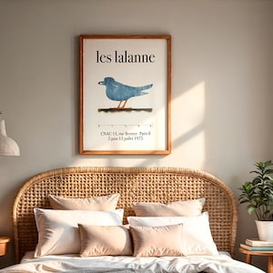 Les Lalanne Poster, Paris Exhibition Poster, Les Lalanne Bird Art Print, Digital Download, Mid-Century Print, Les Lalanne Print