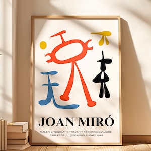 Joan Miro Exhibition Poster: Vintage Abstract Print (Digital Download)