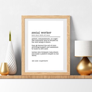 Social Worker Definition Spiral Notebook - Yellow Hardcover 160 Pages A5 Journal