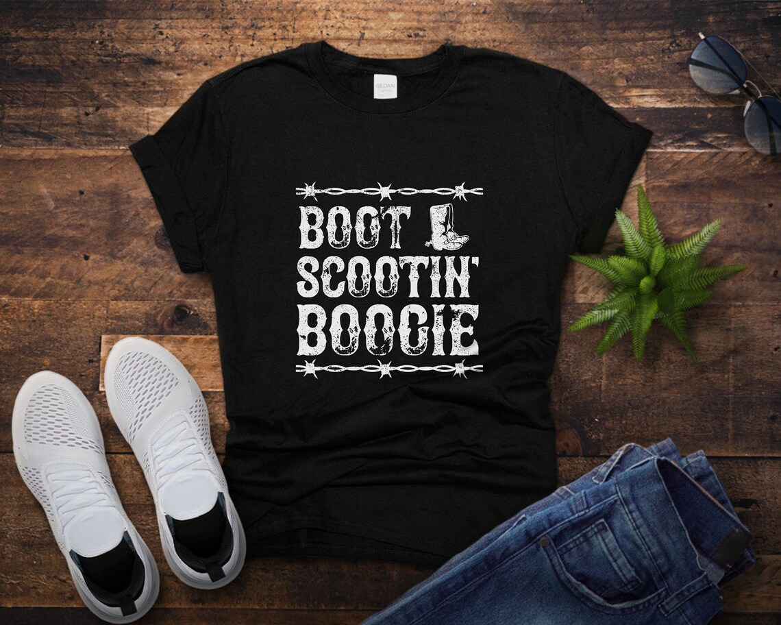 Boot Scootin' Boogie Shirt 90s Country Lyric Shirt Western Style T
