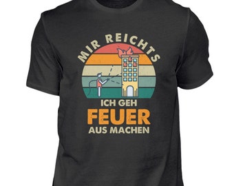 T-Shirt Feuerwehr Rettungsdienst Feuerlöscher Motiv Feuerwehrmann Geschenk TShirt