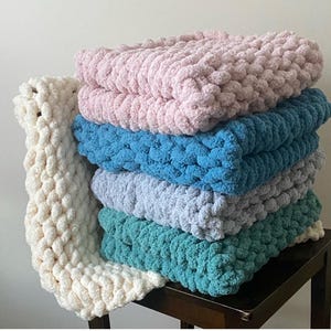 Chunky Knit Baby Blanket