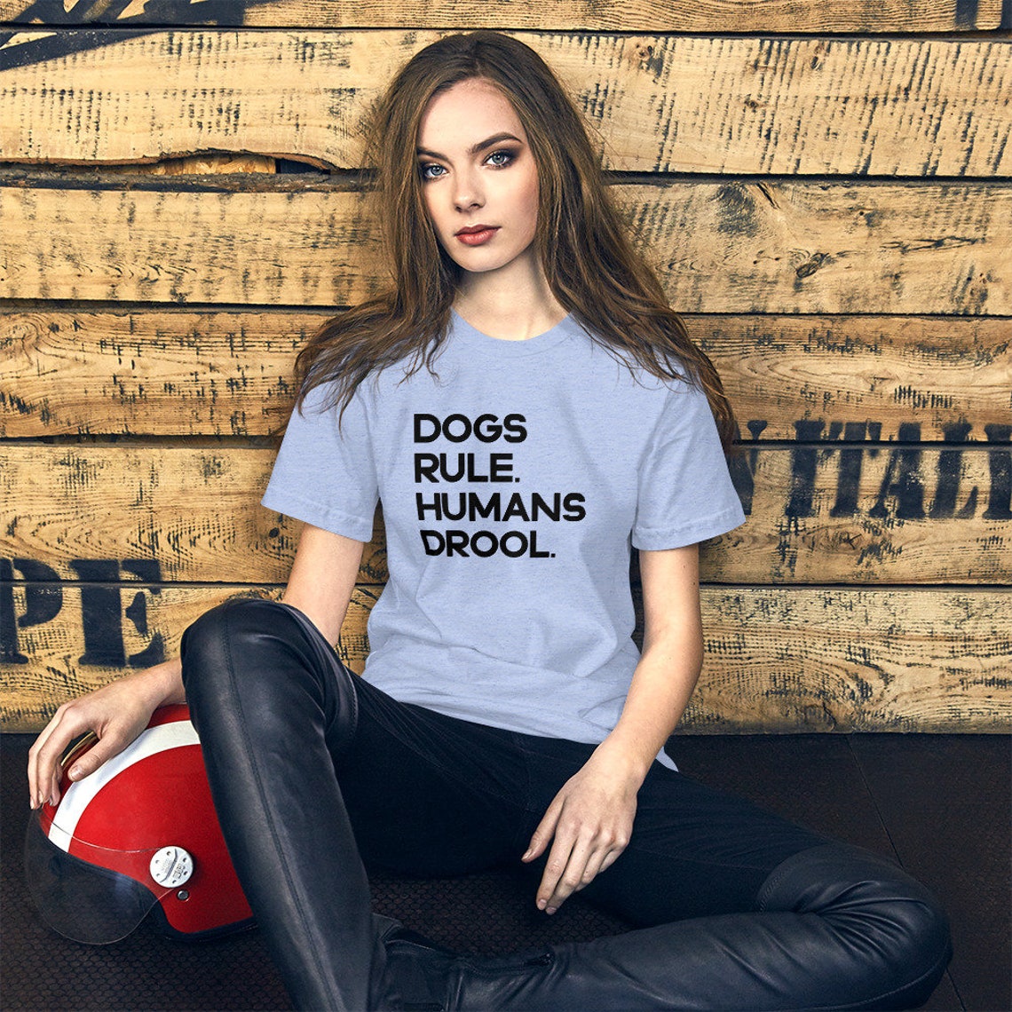 Dogs rule. Humans drool TShirt funny dog tee unisex Etsy