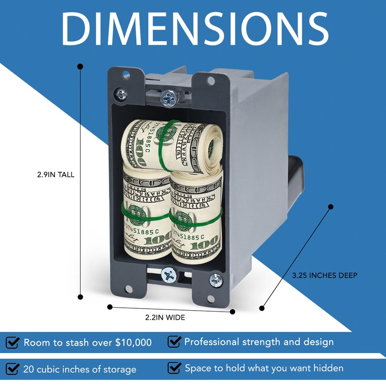 Electrical Outlet Hidden Wall Safe Perfect for Secret Stash Etsy