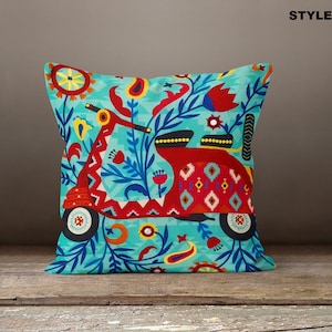 Decorative Pillowcases,16x16 size, Holiday Gifts,  Throw Pillow Covers, Home Decoration, Colorful Design Pillowcases, Printed Cushion Covers