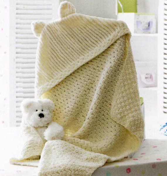 Chunky Baby Blanket Knitting Pattern James C Brett Kids Etsy UK