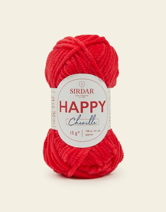 Sirdar Happy Chenille, 15g Amigurumi Hand Knitting Crochet Yarn