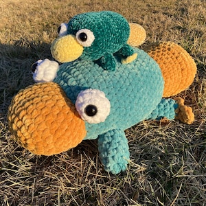 かわいいかぎ針編みパターンのみ かわいいカモノハシ