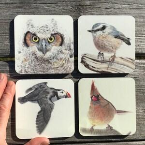 Four birds coasters
