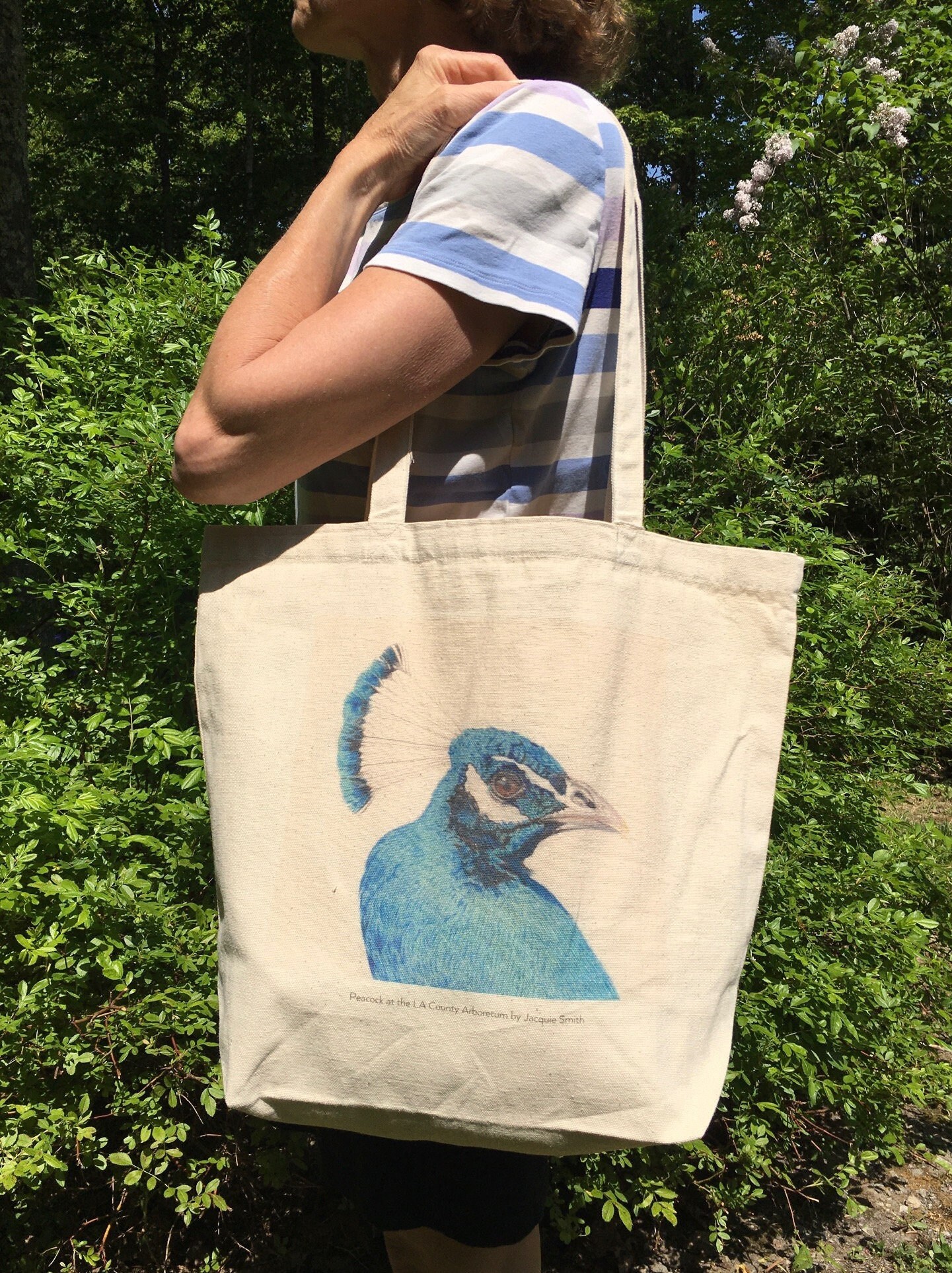 Peacock Tote Bag Etsy