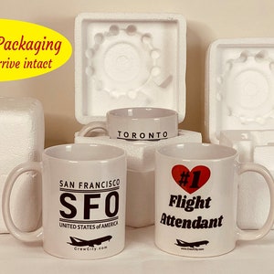 Coffee, Tea or Me Flight Attendant Fun Airline Collection Ceramic Mug 11oz by CrewCity image 6