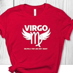 Virgo Sign T-shirts, Virgo Zodiac Shirt for Women, Zodiac Shirt, Astrology Shirt, Gift for Virgo, Virgo Birthday, Zodiac Signs, Horoscope