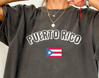 Puerto Rico Flag T-Shirt, Island Pride Tee