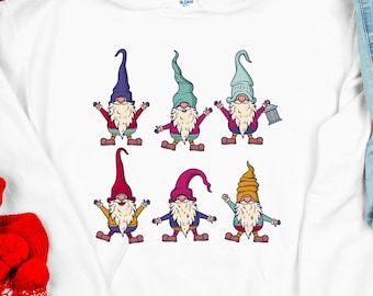 Gnome Sweatshirt, Christmas Sweatshirt, Cute Gnomies Sweatshirt, Merry Christmas T-shirt, Gnome For The Holidays Shirt, Cute Christmas Tee