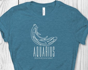 Camisa del Signo de Acuario, Camisa del Zodiaco de Acuario para Mujeres, Camisa del Zodiaco, Camisa de Astrología, Cumpleaños de Acuario, Signos del Zodiaco, Horóscopo