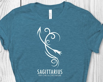 Sagittarius Sign Shirt, Sagittarius T-shirt, Zodiac Shirt, Astrology Shirt, Gift for Sagittarius, Sagittarius Birthday Gift, Sagittarius