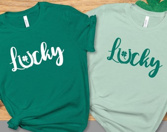 Good Luck Shamrock Shirt, St Patrick's Day T-shirt, Irish T-shirt, Shamrock Shirt, Ireland Shirt, Feeling Lucky Shirt, Luck of the Irish
