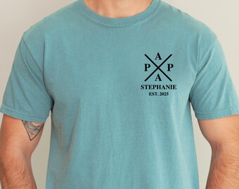 Personalized Dad T-Shirt: Timeless Fatherhood, Custom Name Gift