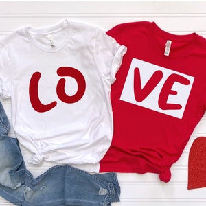 Camisa de pareja de San Valentín, camisas a juego de pareja, camiseta divertida de San Valentín, camisa de pareja, atuendo de pareja, regalo de San Valentín
