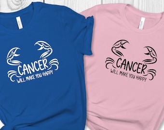 Cancer Sign T-shirts, Zodiac Shirt, Astrology Shirt, Gift for Cancer, Cancer Birthday, Zodiac Signs, Horoscope Tee, Cancer Tee, Cancer