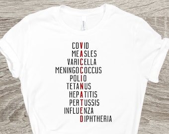 Camiseta de vacunación, camiseta pro vacunas, regalo de enfermera