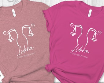Libra Sign Shirt, Libra T-shirt for Women, Libra Sign, T Shirt for Her, Libra Astrology Shirt, Birthday Gift for Libra, Women Shirts