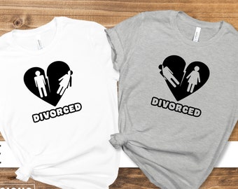 Camisa divorciada, Camisa de fiesta divorciada, Regalo divorciado, Camisa de escuadrón divorciado, Camisa de divorcio, Camisa de fiesta de divorcio, Camisas a juego de divorcio de chicas
