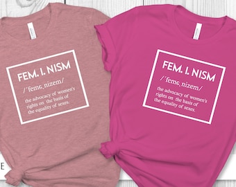 Camisa de definición de feminismo, camisa de empoderamiento femenino, regalo de esposa, camiseta de esposa, regalo de novia, camisa de feminismo, regalo divertido, camisa de mujer