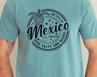 Gulf of Mexico Shirt Gulf Coast Shirt Historical Gulf of Mexico Golfo de Mexico Shirt Gift for Mexico Lover Gulf of Mexico Gift Protest tee