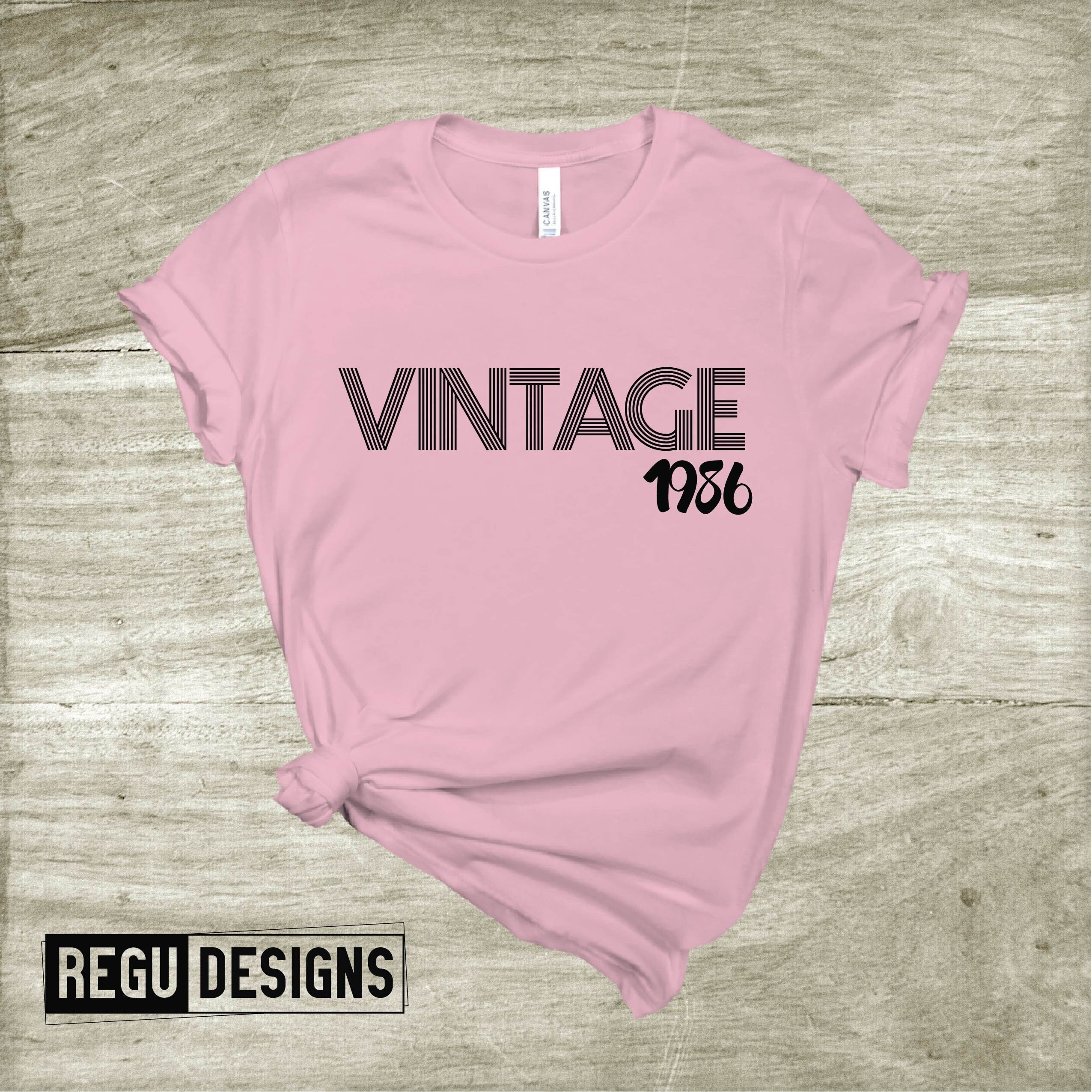 Custom Vintage Shirt Awesome Since 1986 36th Birthday Shirt Etsy