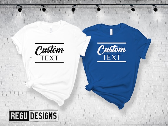 Custom Couples Shirts Customize Your Own Shirt Custom Made - Etsy