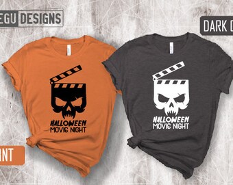 Halloween Movie Night Shirt, Halloween Shirt, Funny Halloween Shirt, Happy Halloween Shirt, Halloween Party, Trick or Treat Shirt