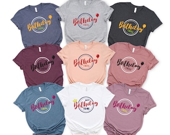Birthday Crew Shirt, Birthday Matching Shirts, Birthday Girls Shirts, Birthday Party T-shirts, Birthday Squad Shirt, Birthday Tees