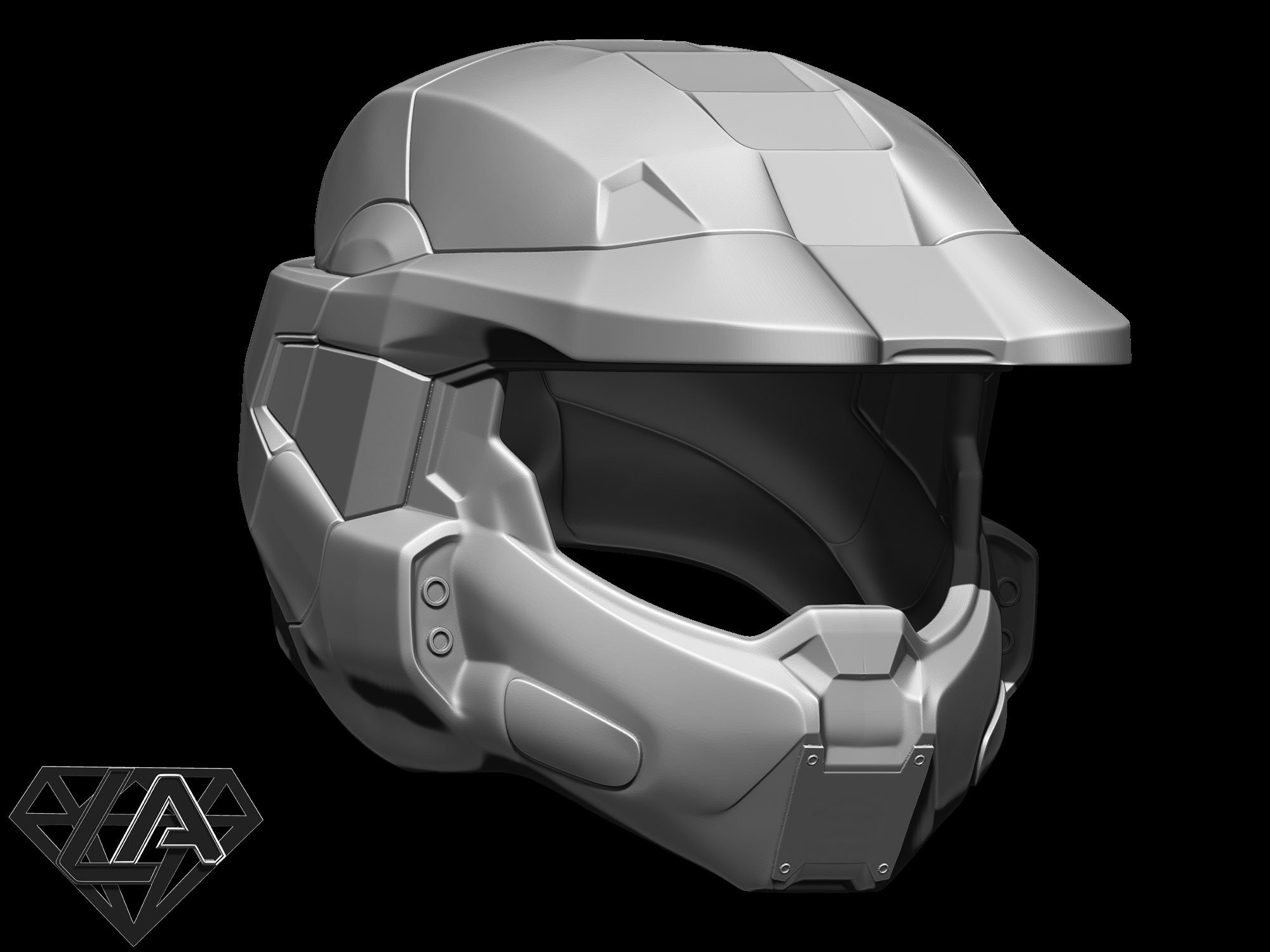 Master Chief custom helmet 3D print model Etsy