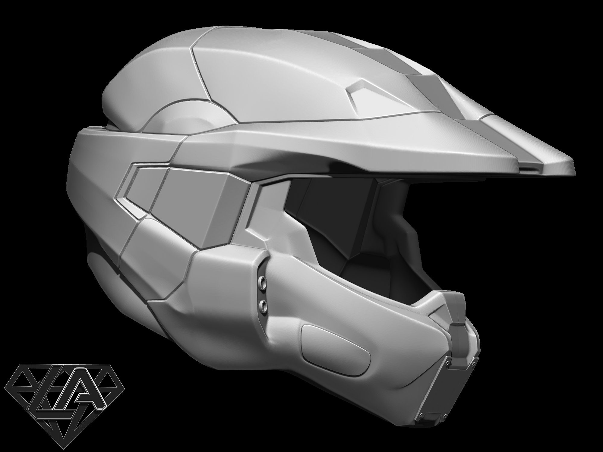 Master Chief custom helmet 3D print model Etsy