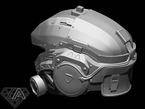 Titanfall 2 Sci Fi Helmet 3d Print Model Etsy