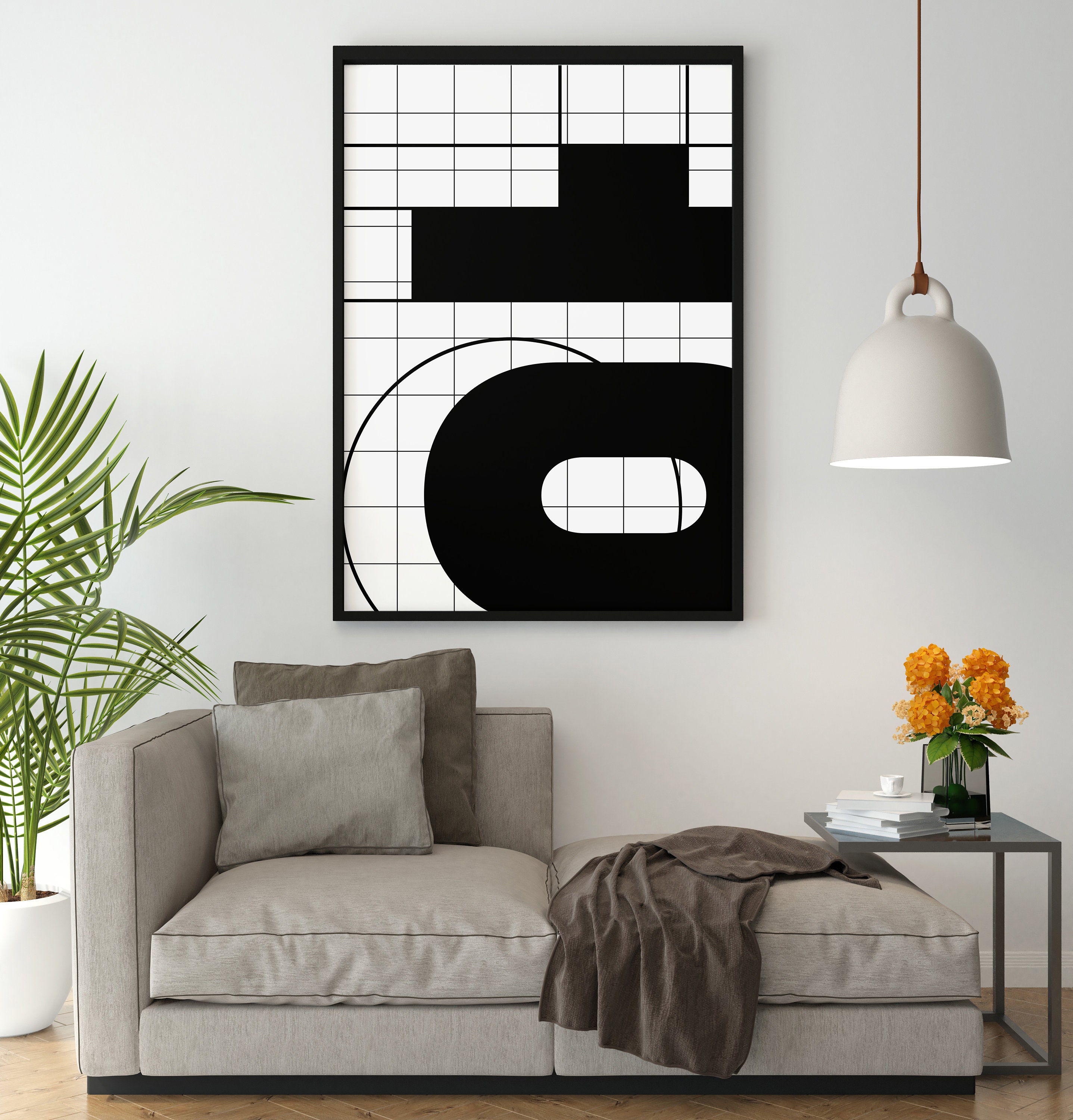 Black and White Wall Art Printable Digital Download Instant | Etsy