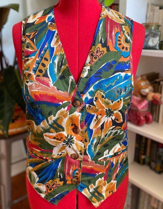 トップス vintage flower vest Vintage Women Embroidered Floral Vest Top Y2k Sleeveless