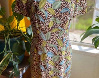 Vintage 90s silk dress by designer Adrianna Papell