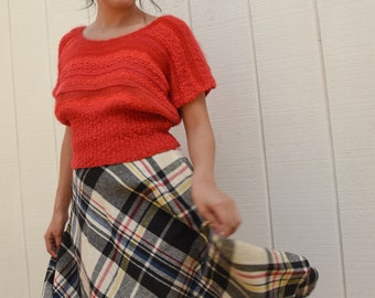 Vintage 1980s plaid skirt by KAYO of California